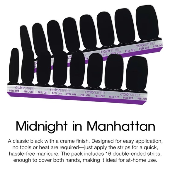 Color Street Nail Strips - Midnight in Manhattan - Picture 2 of 4